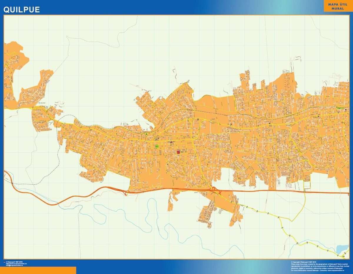 Mapa magnético de Quilpué en Chile