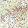 Mapa Alemania central carreteras