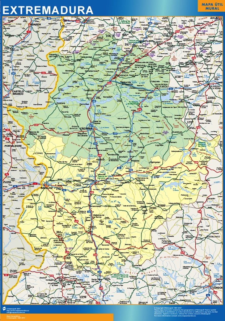 Mapa Espana Provincial grande  Mapas grandes de pared de España y el Mundo