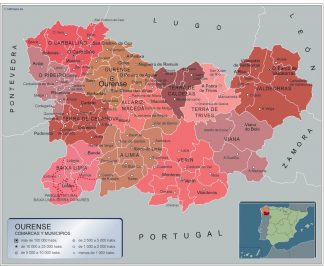 Mapa Espana Provincial grande  Mapas grandes de pared de España y el Mundo